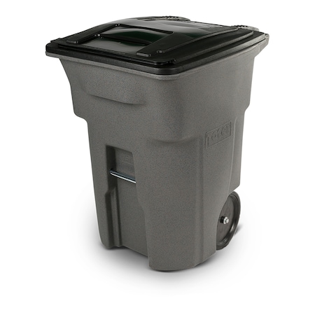 Toter Toter 96 Gal. Trash Can Graystone with Quiet Wheels and Lid ANA96